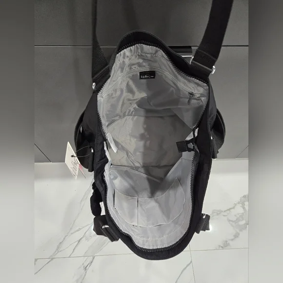 KIPLING BAG TOTE BAG BLACK LARGE NEW ADARA - Picture 12 of 14